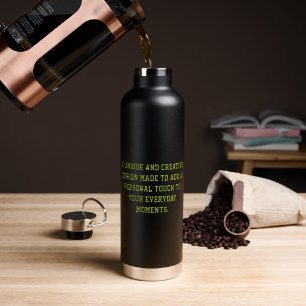 Erstellen Sie Ihre eigene schwarze Vakuumisolierte Trinkflasche