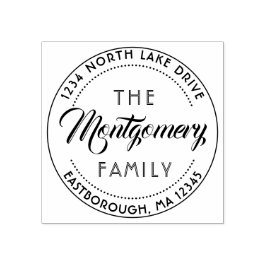 Erstellen Sie Ihre eigene Script-Rücksendeadresse  Gummistempel