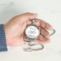Erstellen Sie Ihre eigene Silver Pocket Watch Armbanduhr