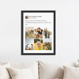 Erstellen Sie Ihre eigene Social Media-FotoCollage Poster