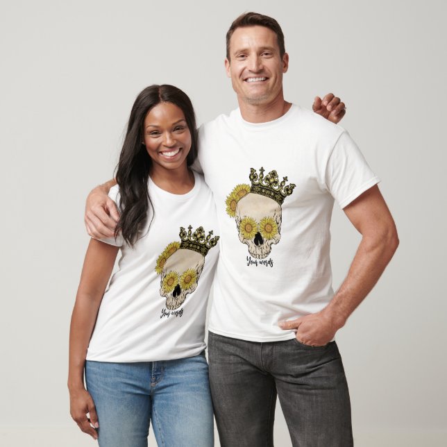 Erstellen Sie Ihre eigene Sonnenblumenkönigkönigkö T-Shirt (Unisex)