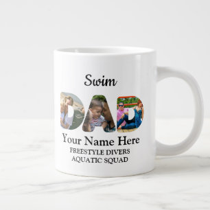 Erstellen Sie Ihre eigene Sport Vater Foto Collage Jumbo-Tasse