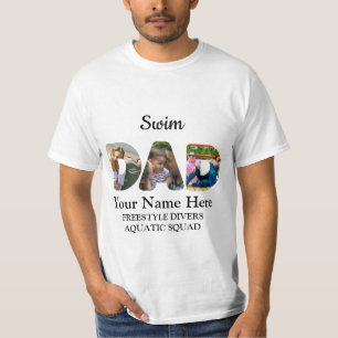 Erstellen Sie Ihre eigene Sport Vater Foto Collage T-Shirt