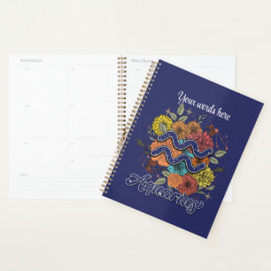 Erstellen Sie Ihre eigene Starry Floral Aquarius Z Planer