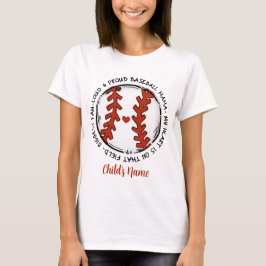 Erstellen Sie Ihre eigene Stolz-Baseball-Mama T-Shirt