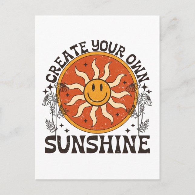Erstellen Sie Ihre eigene Sunshine Postkarte (Vorderseite)