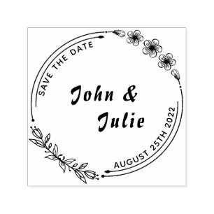 Erstellen Sie Ihre eigene süße Briefmarke Hochzeit Permastempel