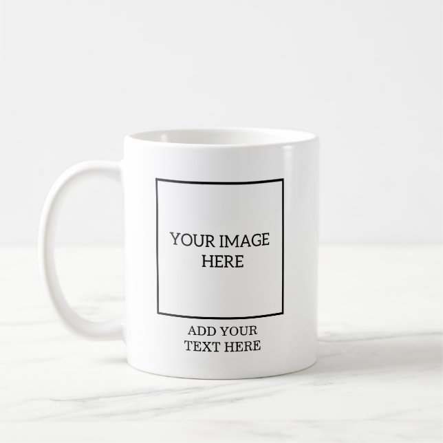 Erstellen Sie Ihre eigene Tasse - 2 quadratische B (Links)