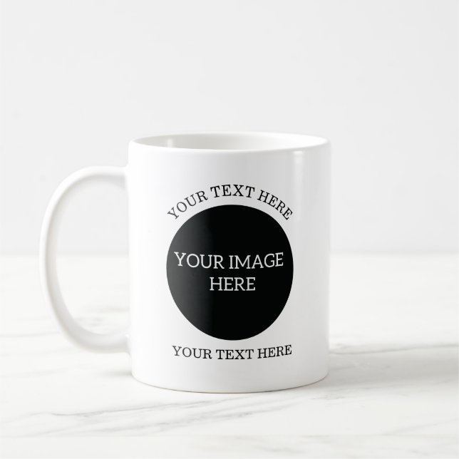 Erstellen Sie Ihre eigene Tasse - 2 runde Bilder p (Links)