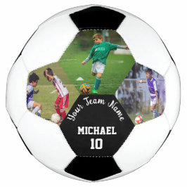 Erstellen Sie Ihre eigene Team Player Foto-Nummer Fußball