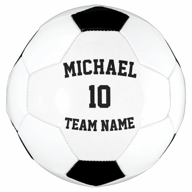 Erstellen Sie Ihre eigene Teamname-Nummer Fußball (Vorderseite)