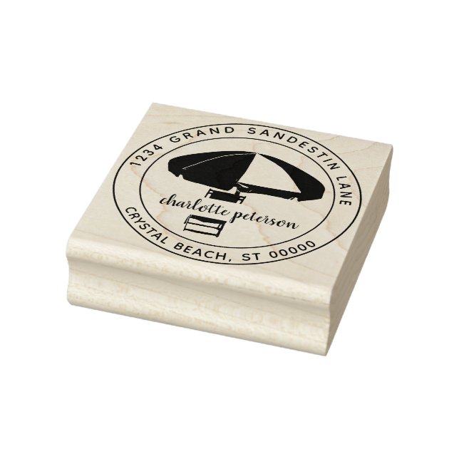 Erstellen Sie Ihre eigene Tropical Beach Rücksende Gummistempel (Stempel)