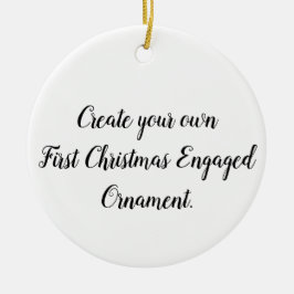 Erstellen Sie Ihre eigene Verlobte Weihnachtsdekor Keramik Ornament