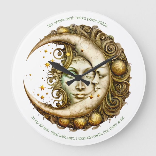 Erstellen Sie Ihre eigene Viktorianische Steampunk Große Wanduhr (Vorderseite)
