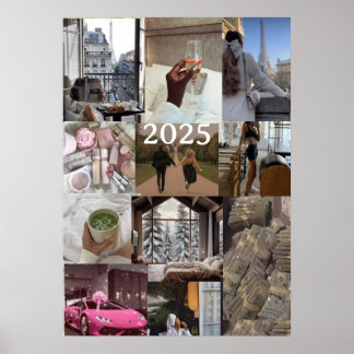 Erstellen Sie Ihre eigene Vision Board Manifestati Poster
