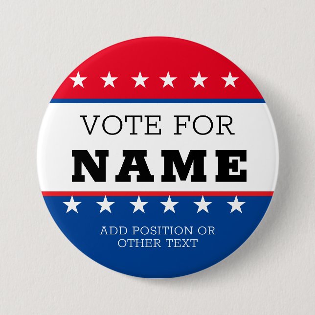Erstellen Sie Ihre eigene Wahlkampf-Design-Kampagn Button (Vorderseite)