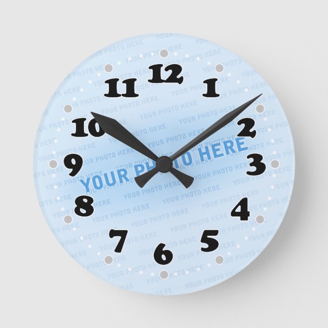 Erstellen Sie Ihre eigene Wall-Uhr Runde Wanduhr (Vorderseite)