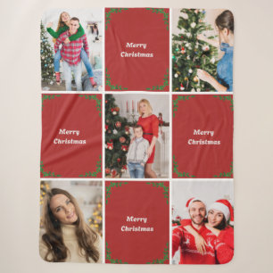 Erstellen Sie Ihre eigene Weihnachtsfotocollage Sherpadecke
