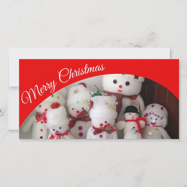 Erstellen Sie Ihre eigene Weihnachtskarte. Feiertagskarte (Vorderseite)