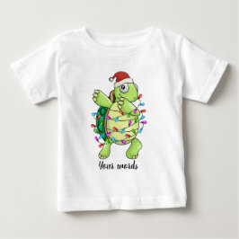 Erstellen Sie Ihre eigene Weihnachtsschildkröte Baby T-shirt