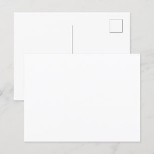Erstellen Sie Ihre eigene weiße benutzerdefinierte Postkarte
