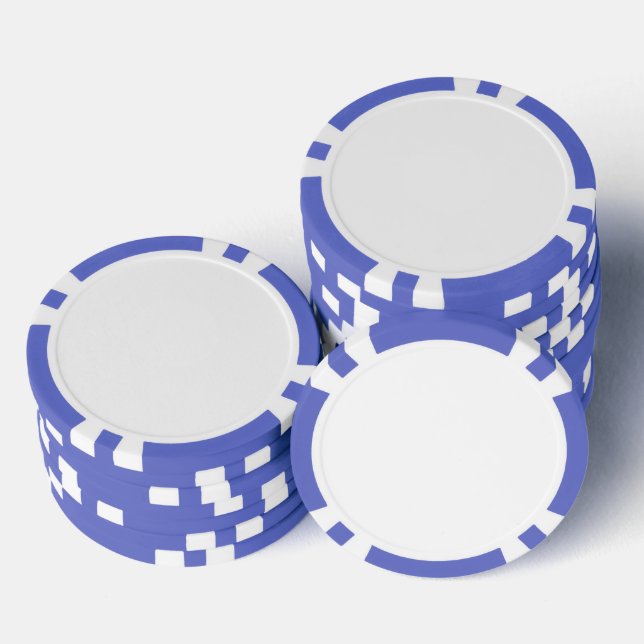 Erstellen Sie Ihre eigene weiße personalisierbare Pokerchips (Stapel)
