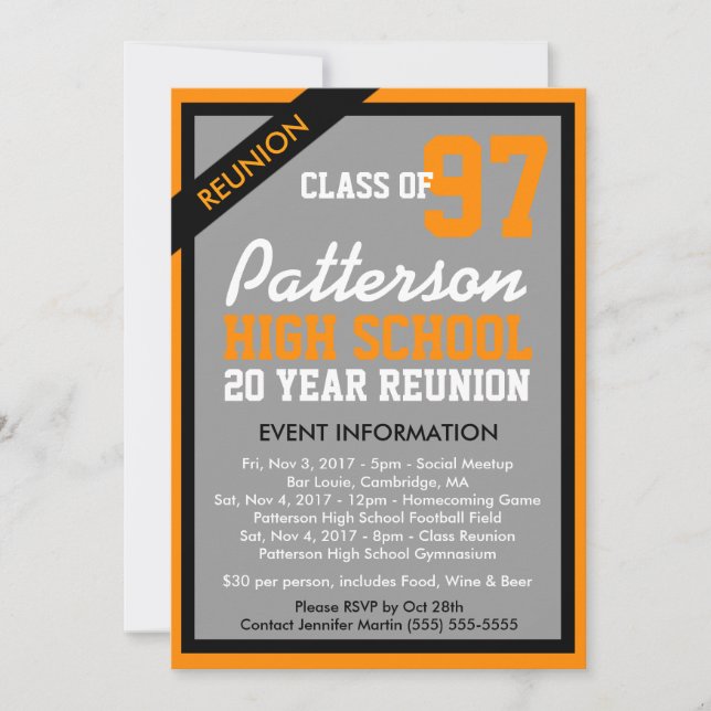 Erstellen Sie Ihre eigene Wiedersehen-Einladung Einladung (Vorderseite)