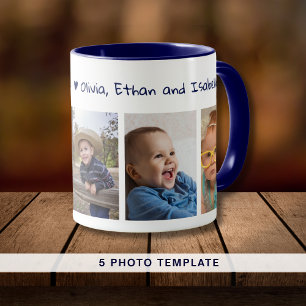 Erstellen Sie Ihre eigene Wir Liebe Sie Pop 5 Foto Tasse