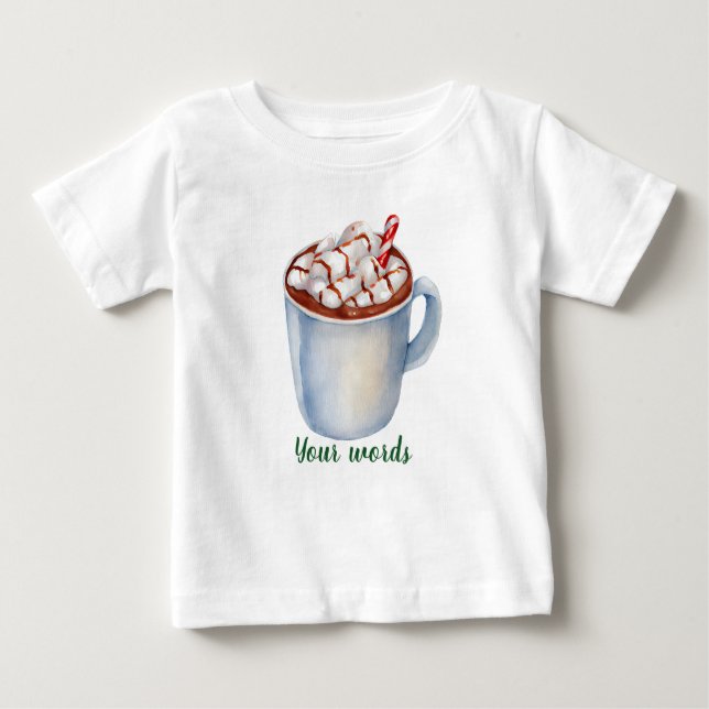 Erstellen Sie Ihre eigene Yuletide Peppermint Hot  Baby T-shirt (Vorderseite)