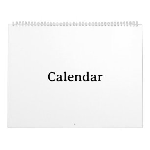 Erstellen Sie Ihre eigenen 11" x 14,25" großen wei Kalender
