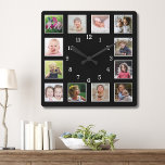 Erstellen Sie Ihre eigenen 12-Familien Kinder Foto Quadratische Wanduhr<br><div class="desc">Erstellen Sie Ihre eigene Foto Collage Wand Uhr mit 12 Ihrer Lieblingsfotos. Die Foto-Rahmenuhr hilft Ihnen,  Ihre besonderen Momente zu schätzen und macht Eltern,  Großeltern und Freunden ein wohlüberlegtes Geschenk. Die personalisierte Familienuhr macht sie zu einem perfekten Geschenk für jeden Anlaß.</div>