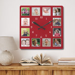 Erstellen Sie Ihre eigenen 12-Familien Kinder Foto Quadratische Wanduhr<br><div class="desc">Erstellen Sie Ihre eigene Foto Collage Wand Uhr mit 12 Ihrer Lieblingsfotos. Die Foto-Rahmenuhr hilft Ihnen,  Ihre besonderen Momente zu schätzen und macht Eltern,  Großeltern und Freunden ein wohlüberlegtes Geschenk. Die personalisierte Familienuhr macht sie zu einem perfekten Geschenk für jeden Anlaß.</div>