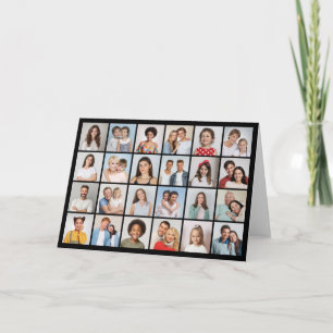 Erstellen Sie Ihre eigenen 24 Foto Collage Gruß Karte