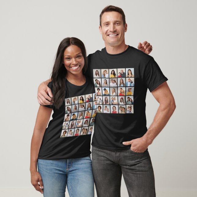 Erstellen Sie Ihre eigenen 25 Foto Collage Unisex T-Shirt (Unisex)