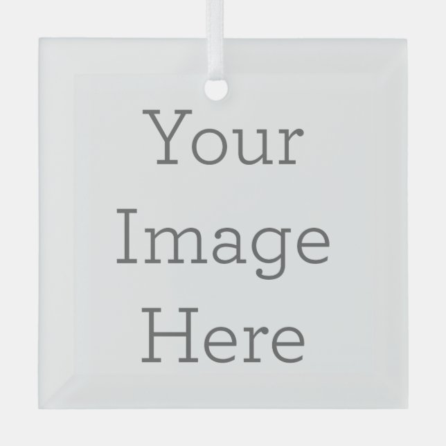 Quadratisches Glasornament (Vorderseite)