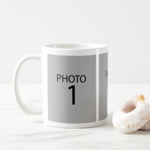 Erstellen Sie Ihre eigenen 3 Rectangle Foto Collag Kaffeetasse