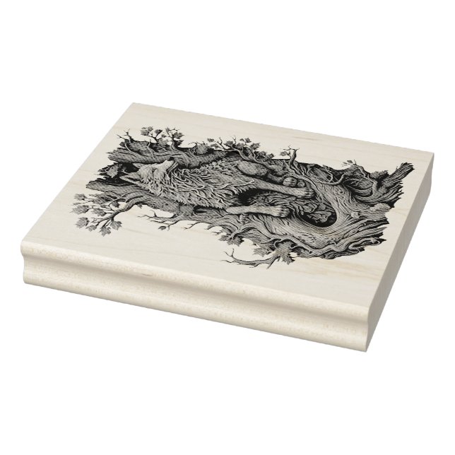 Erstellen Sie Ihre eigenen 3D-Imitate Bois Carved  Gummistempel (Stempel)