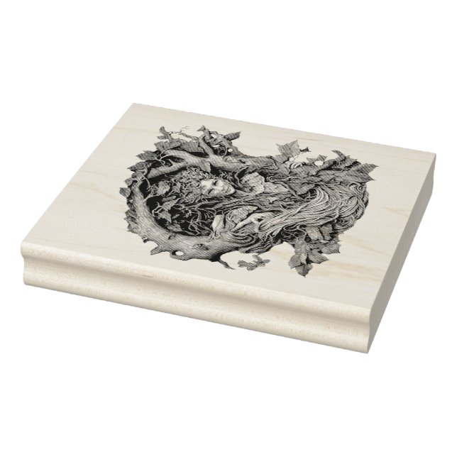 Erstellen Sie Ihre eigenen 3D-Imitate Bois Tree La Gummistempel (Stempel)