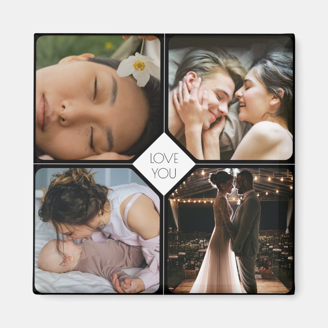 Erstellen Sie Ihre eigenen 4 Fotos Magnet (Vorne)