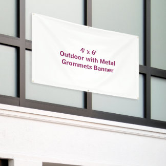 Erstellen Sie Ihre eigenen 4' x 6' Metall-Ösen Banner