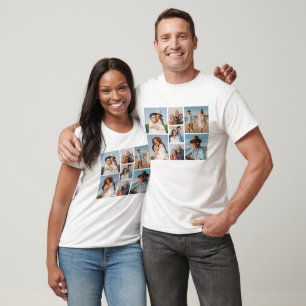 Erstellen Sie Ihre eigenen 7 Foto Collage Unisex T-Shirt