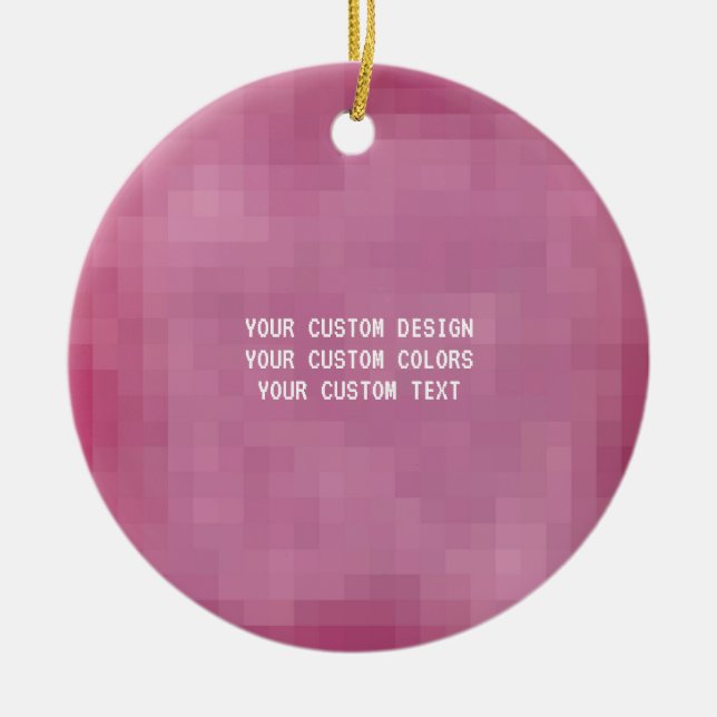 Erstellen Sie Ihre eigenen benutzerdefinierten Keramik Ornament (Vorne)