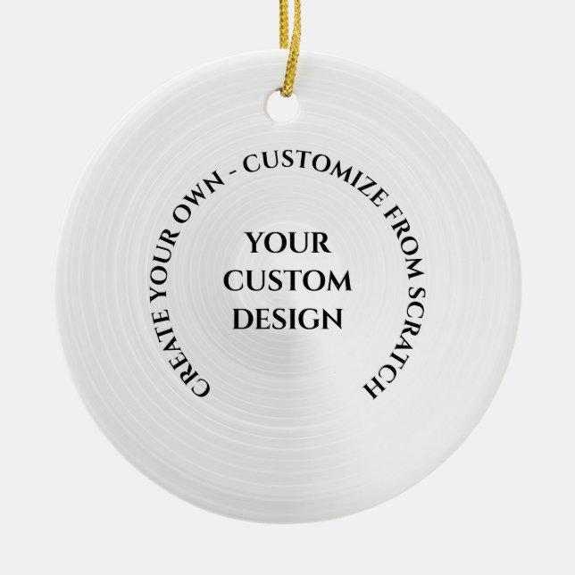 Erstellen Sie Ihre eigenen benutzerdefinierten Keramik Ornament (Vorne)