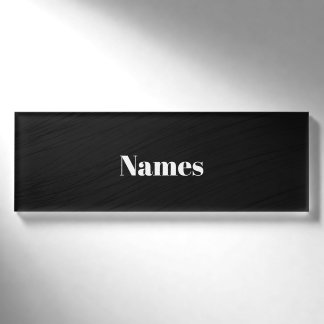 Erstellen Sie Ihre eigenen benutzerdefinierten Namenschild