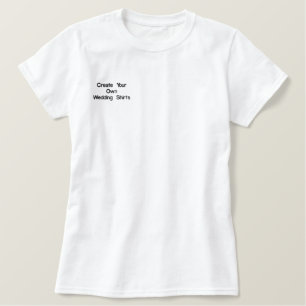 Erstellen Sie Ihre eigenen bestickten Hochzeitssti Besticktes T-Shirt