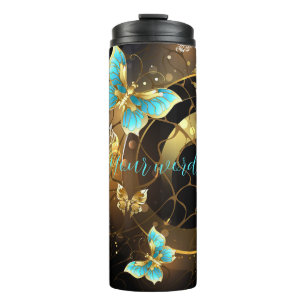 Erstellen Sie Ihre eigenen Blue & Gold Schmetterli Thermosbecher