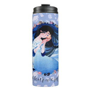 Erstellen Sie Ihre eigenen Blue Mermaid Muscheln & Thermosbecher