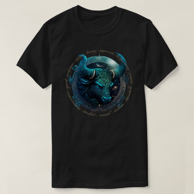 Erstellen Sie Ihre eigenen Celestial Taurus Zodiac T-Shirt (Design vorne)