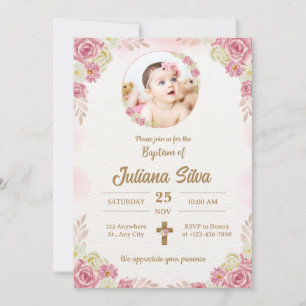 Erstellen Sie Ihre eigenen Custom Foto Girls Pink Einladung