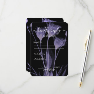 Erstellen Sie Ihre eigenen - Drei X-Ray-Blume RSVP Karte